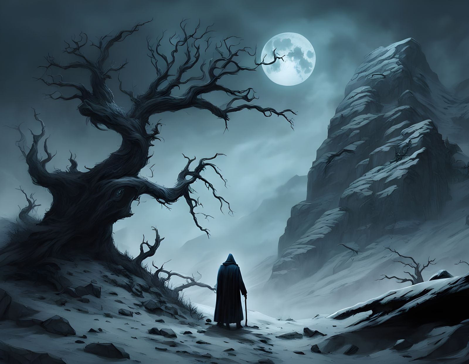 Gothic Reaper Collects Mountain Goats in a Snowy, Twisted La...