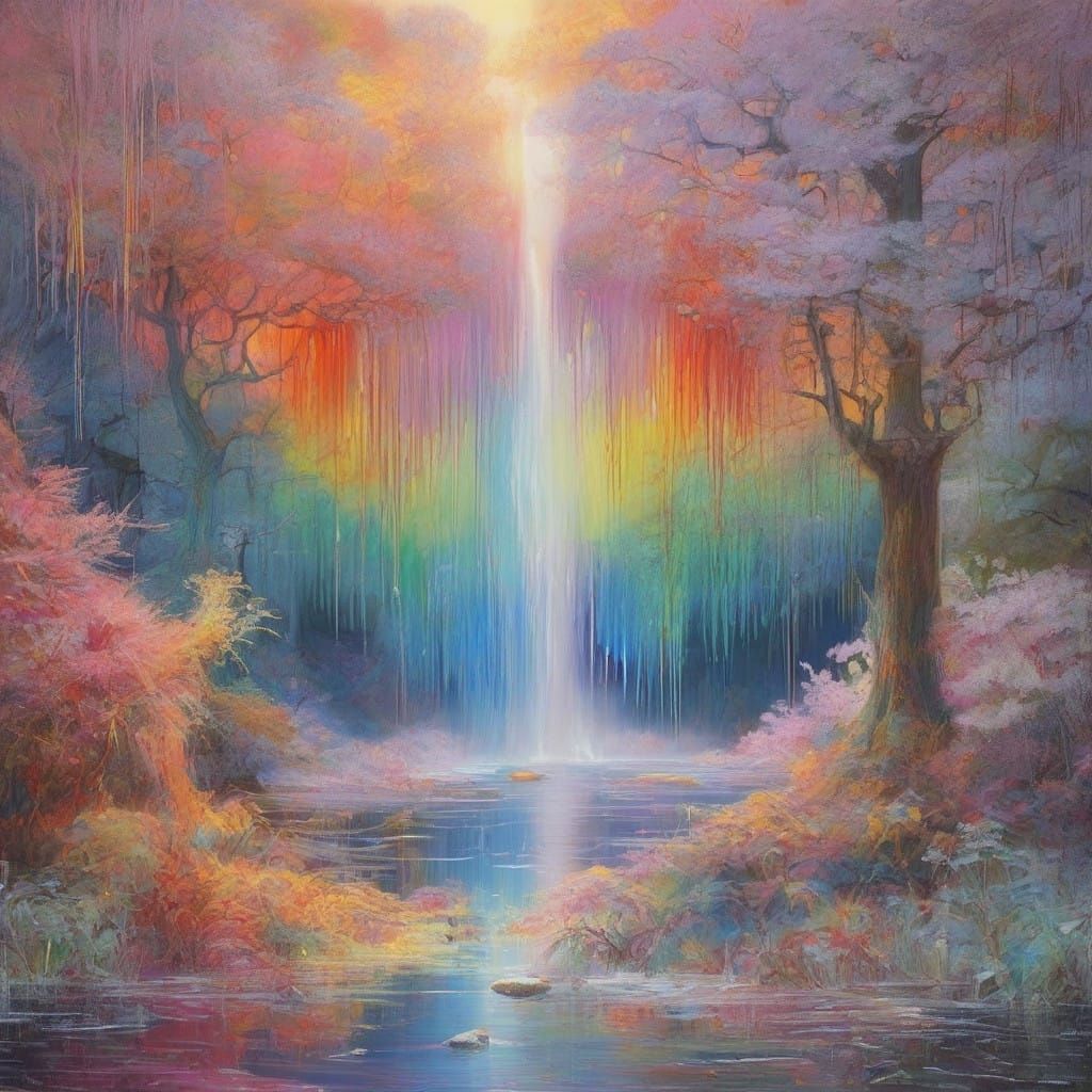 Winter morning on an icy river