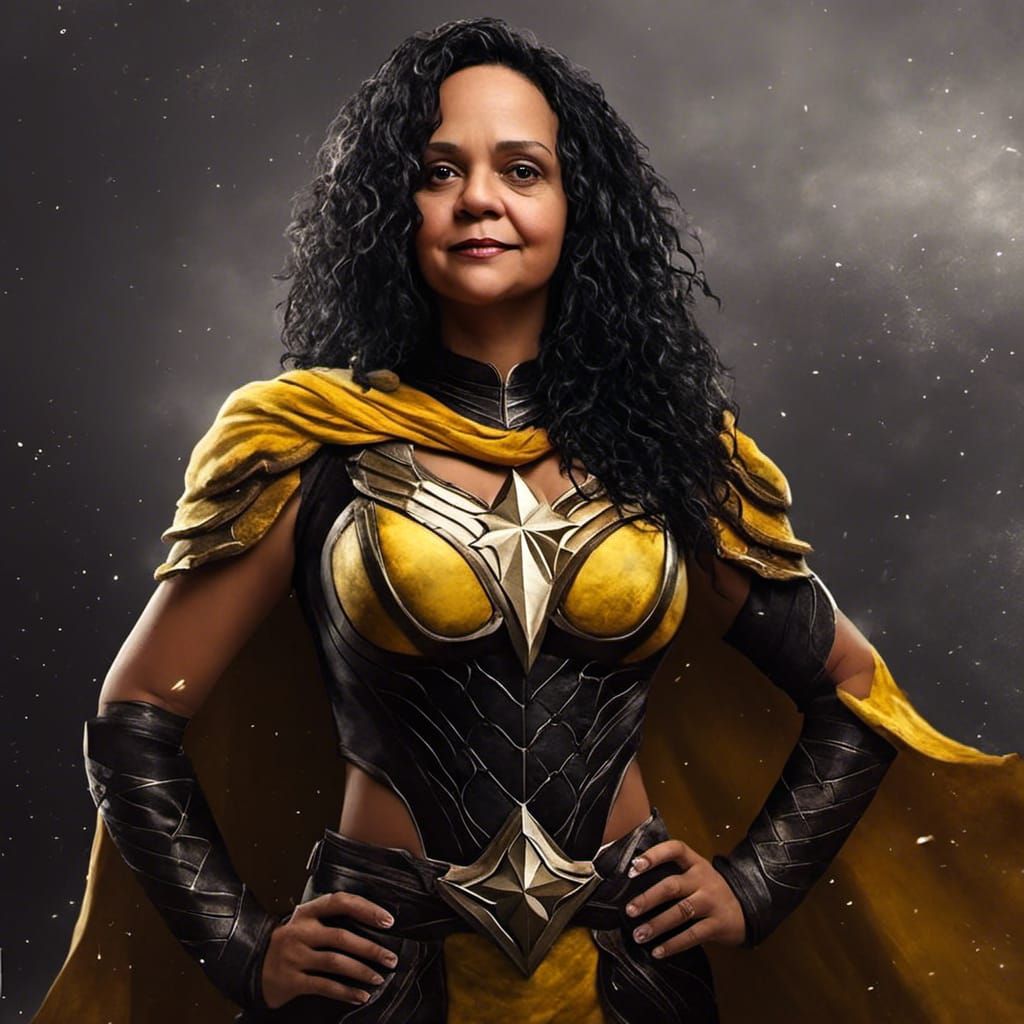 Powerful Superhero in HDR Cinematic Style