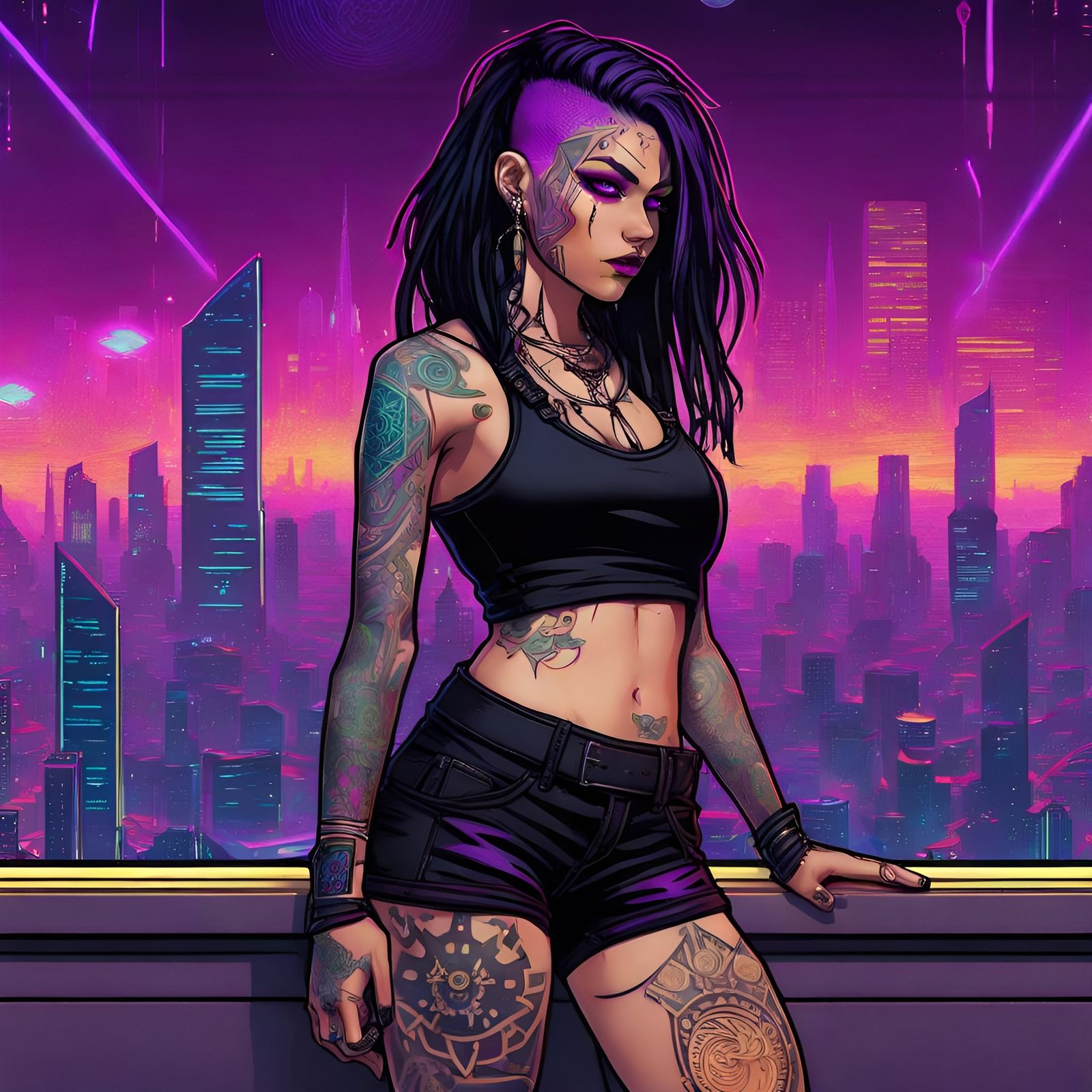 Ready to Run - Cyberpunk Babe