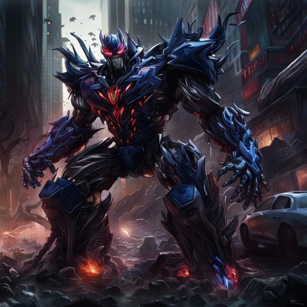 Venom Optimus Prime Fusion: Cybertronian Symbiote