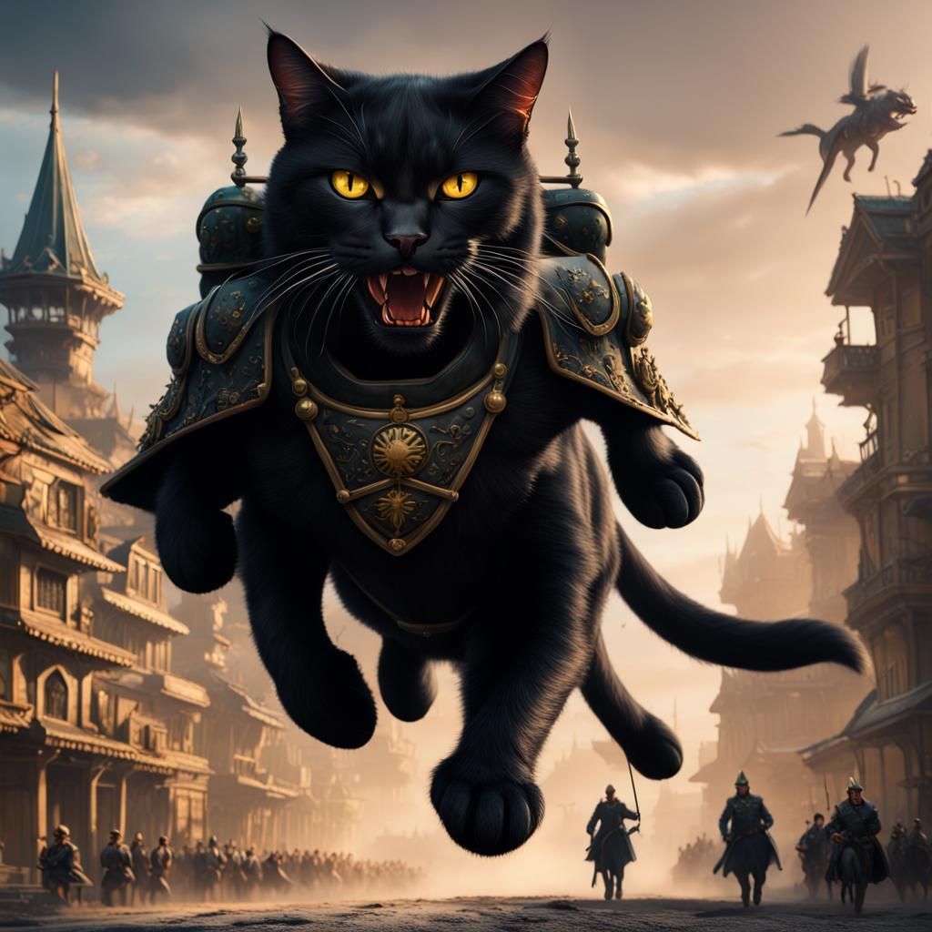 Black Cat Mount: Fantastical Concept Art