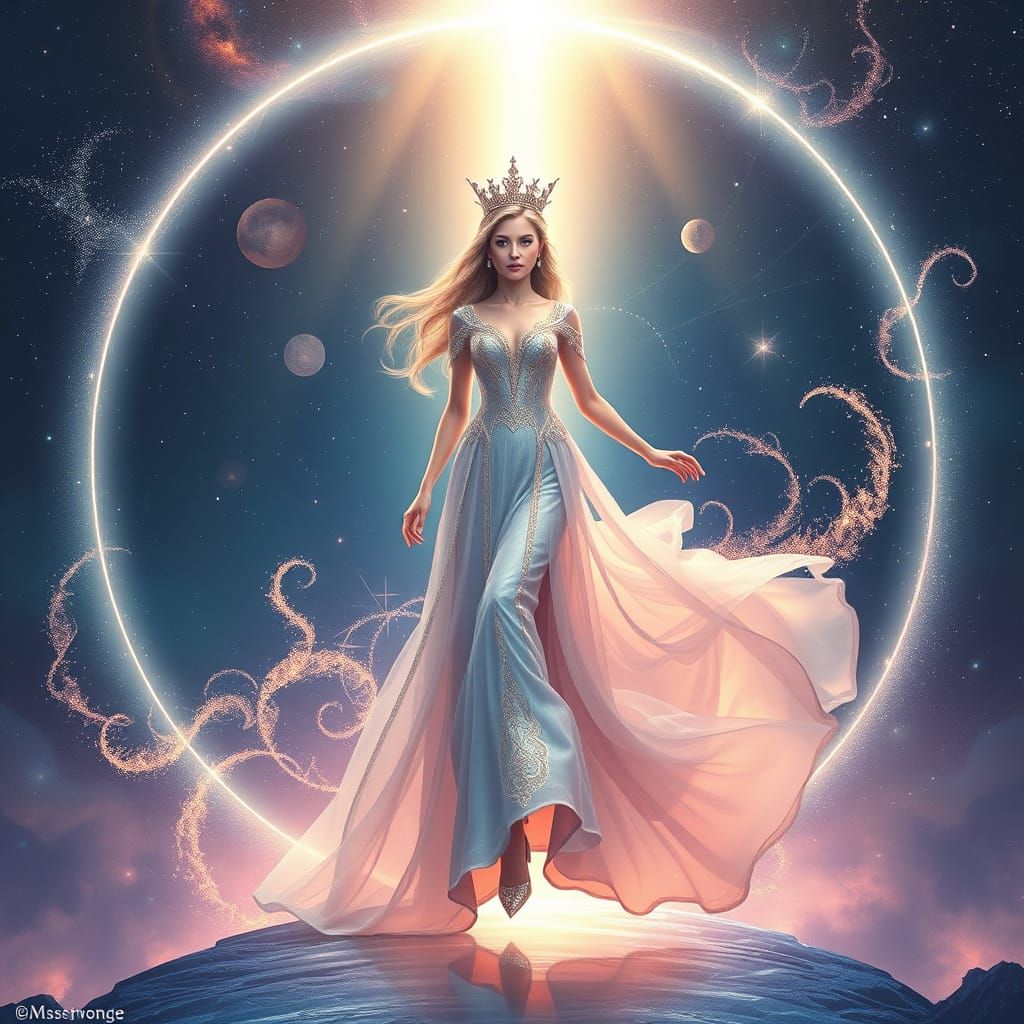 Ethereal Queen Steps into Infinite Cosmos