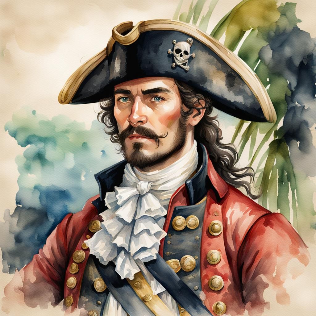 Watercolour pirate