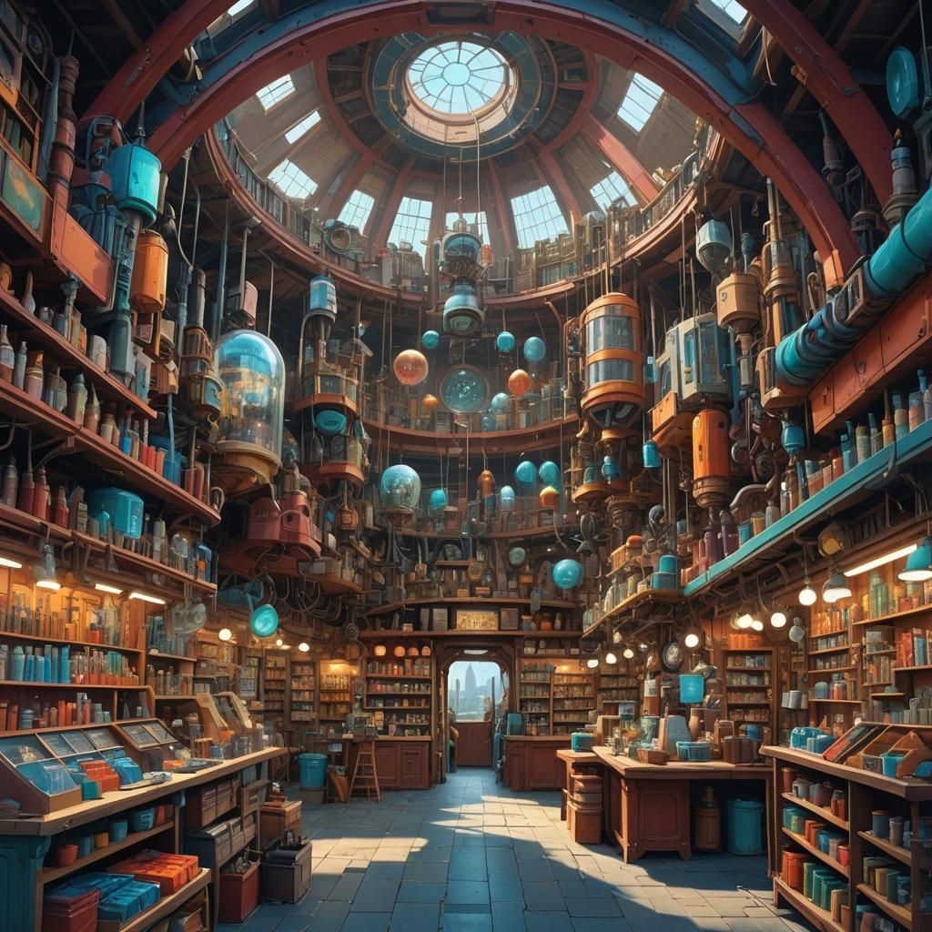 Mystical Hardware Store Concept Art