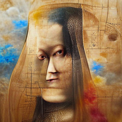 Mona Lisa Portrait in Renaissance Style