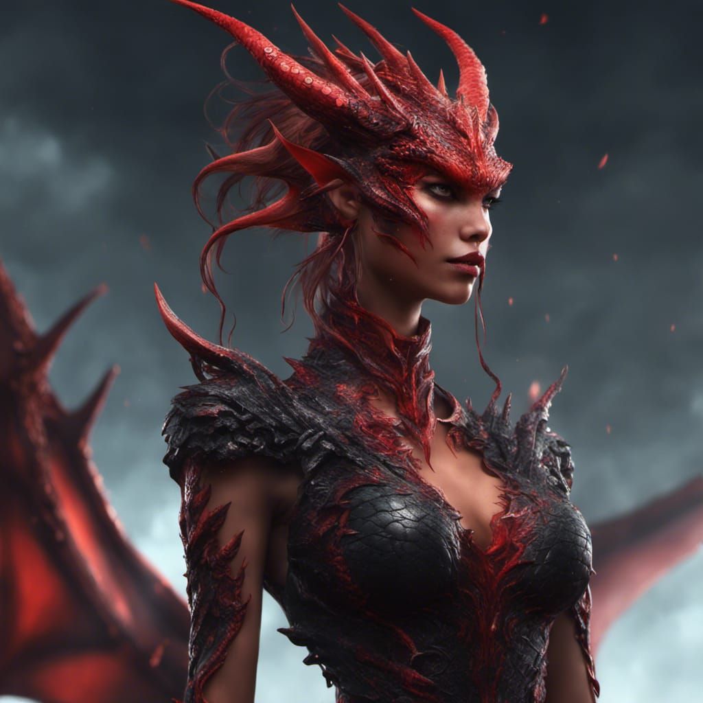 Red dragon human form