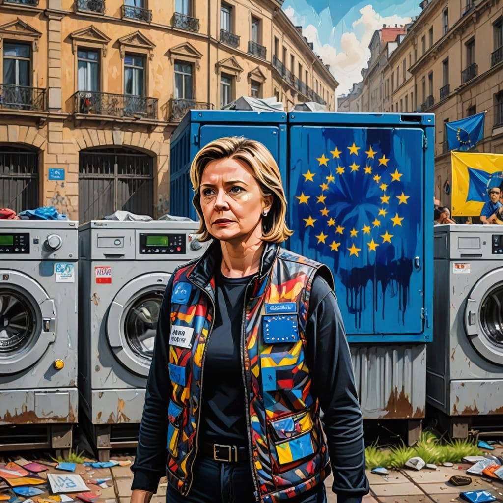 Woman Defies Greed and Corruption in a Vibrant Graffiti Artw...