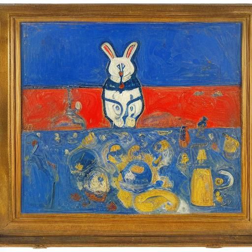 Rabbit vs Boyar: A Boxing Match in Abstract Style