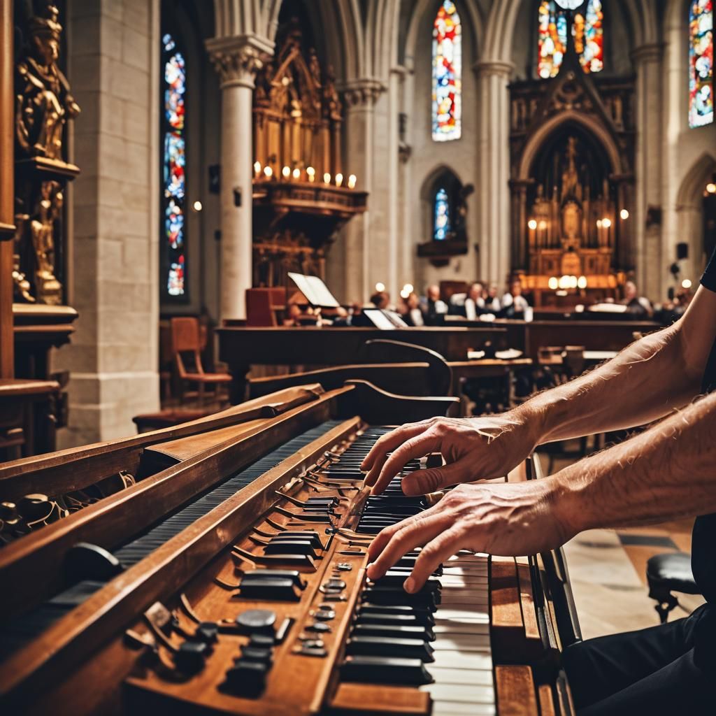 Harpsichord Performance in Church: Shallow Depth of Field