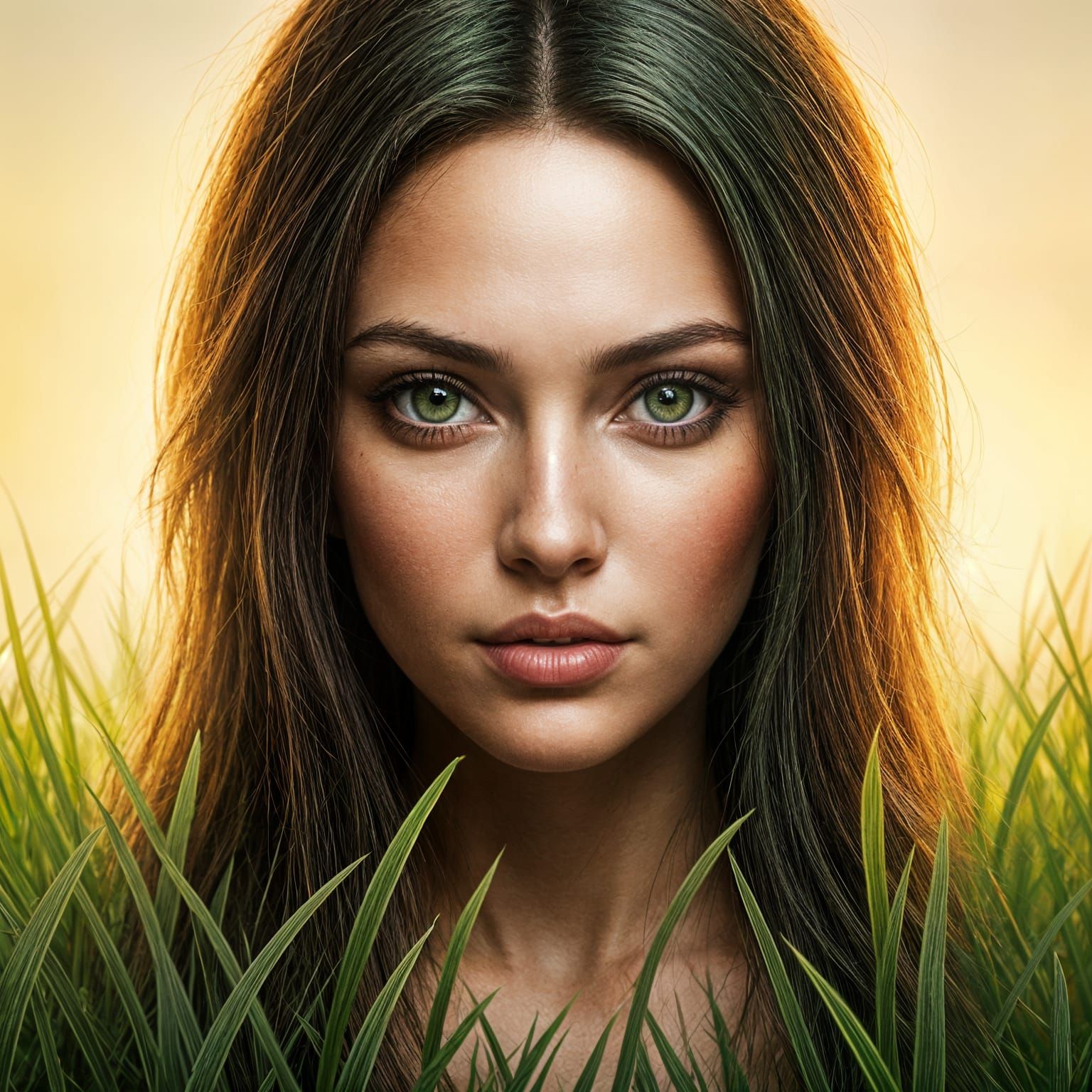 Ethereal Goddess in Morning Radiance