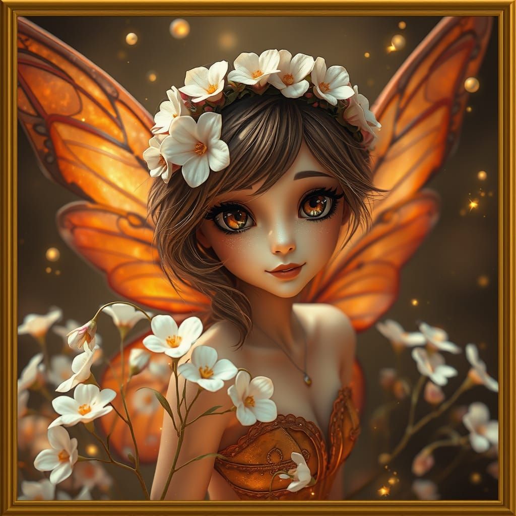 Enchanting Dark Fantasy Female Character with Vibrant Wings ...