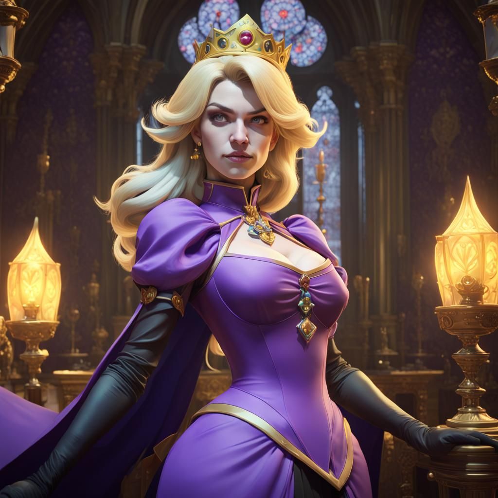 Rosalina as Villainess: Dark Fantasy Concept Art