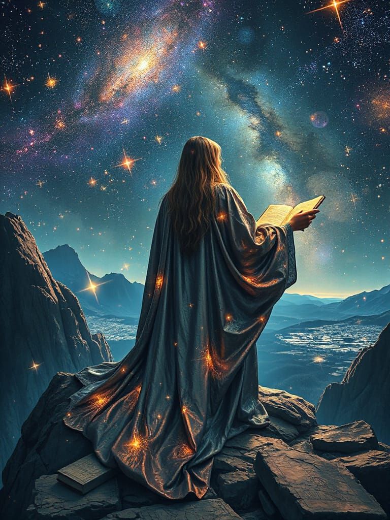 Celestial Cartographer Maps Constellations with Starlight