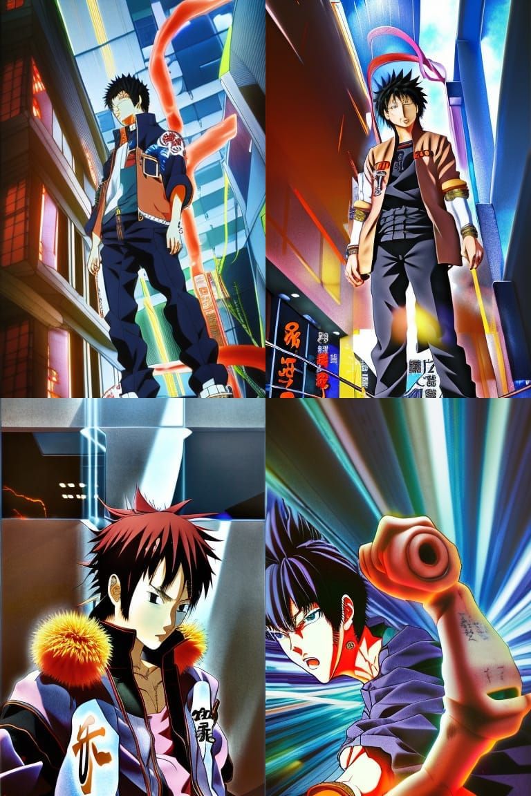 Tetsuo Kenta as Kyo Kusanagi: Anime Character Art