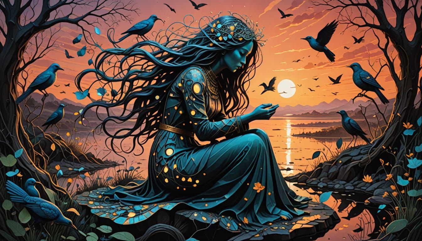 Surreal Sculpture Celebrating Strength and Resilience in a V...