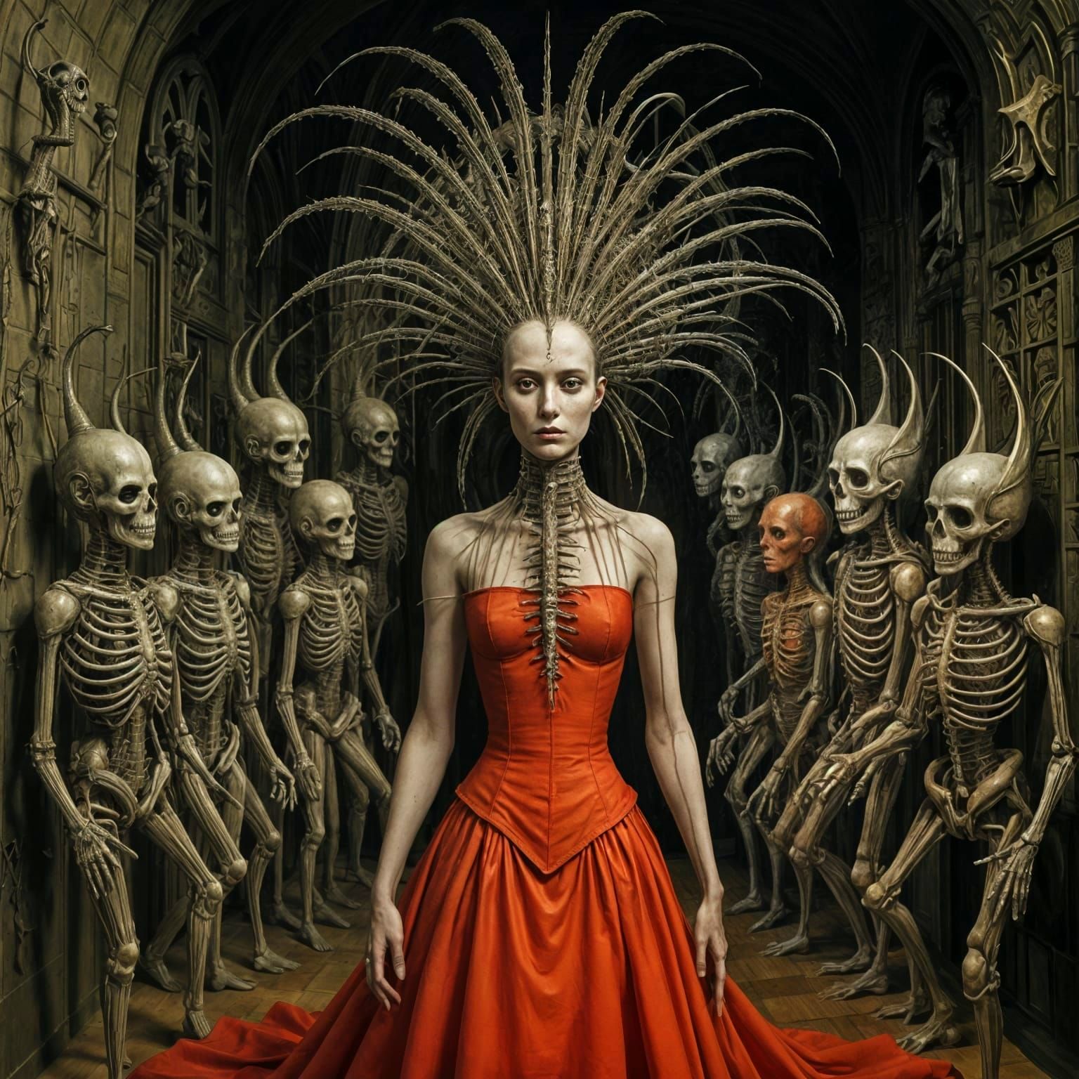 Envy Embodied: A Creepy Surrealist Scene