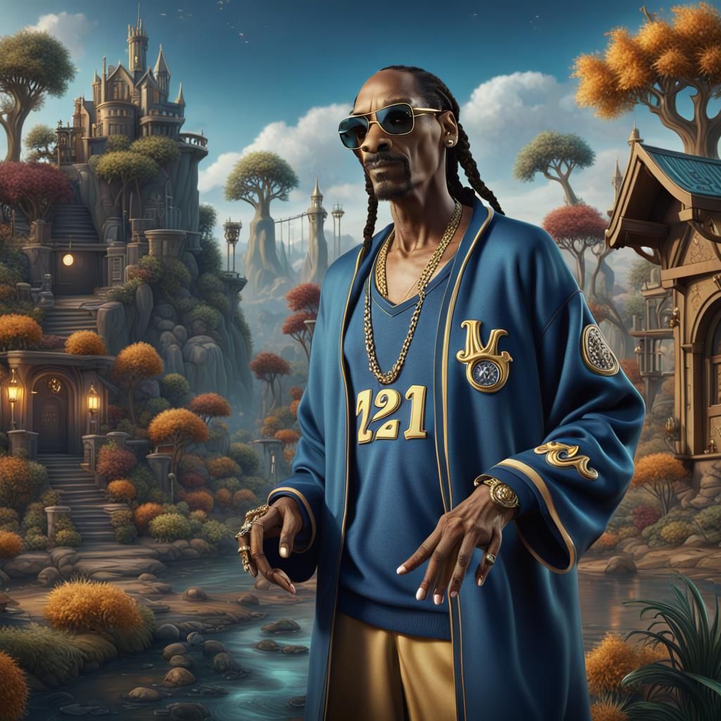 Fantastical Matte Painting of Snoop Dogg