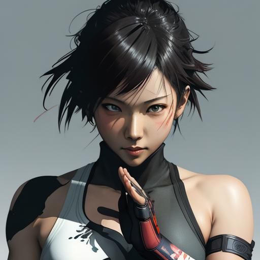 Watercolor Yoga Pose in Artistic Style