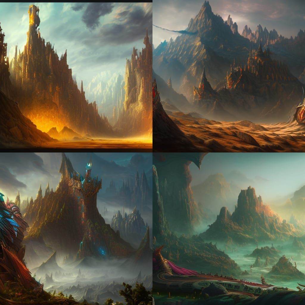 King Darius: Detailed Matte Painting in Deep Color