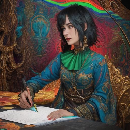 Surreal Fear and Loathing in Kolkata: Photorealistic Oil Pai...