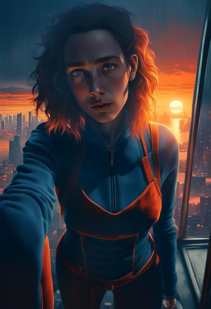 River Cityscape: Fantasy Matte Painting