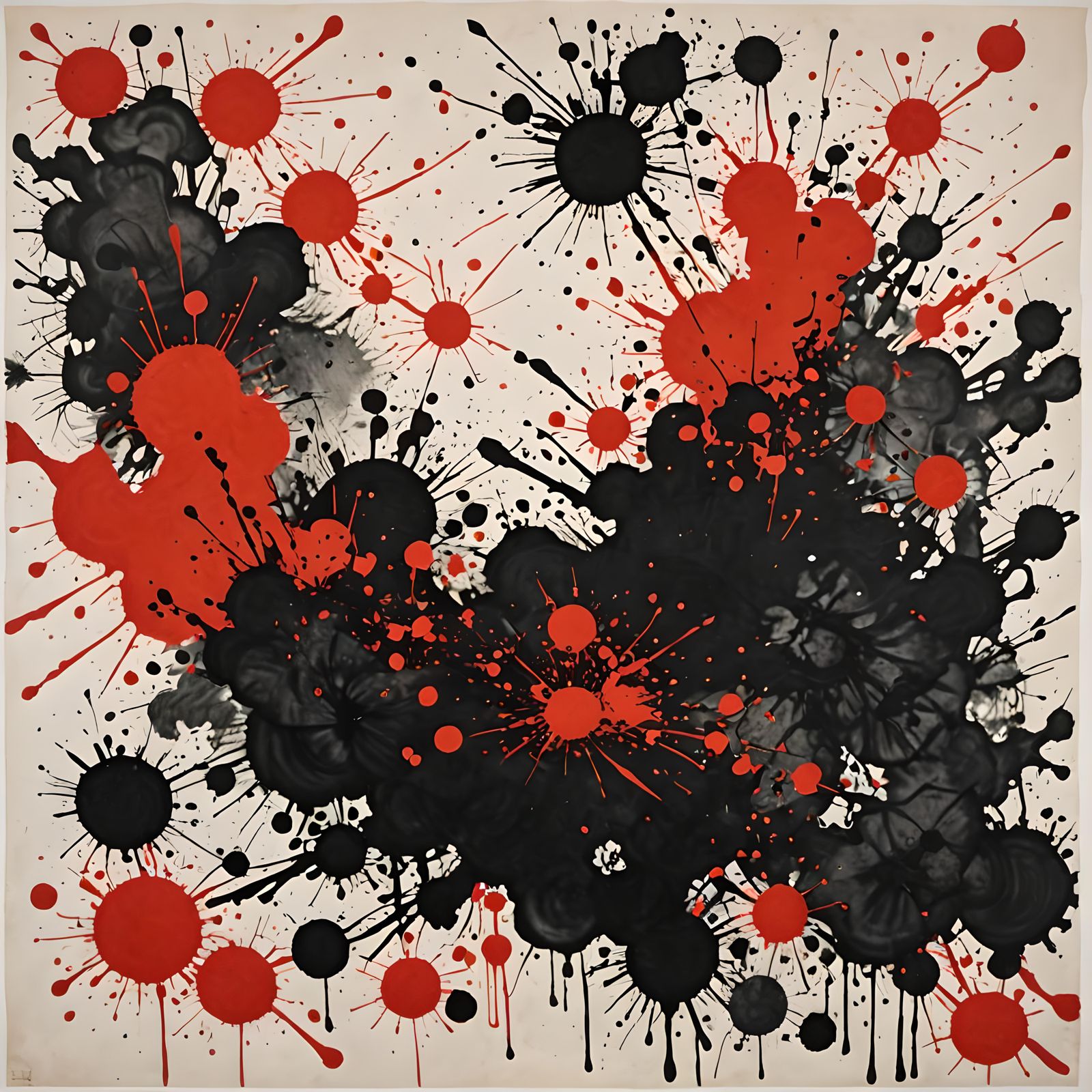 Tomb of the Red Queen: Abstract Ink Painting