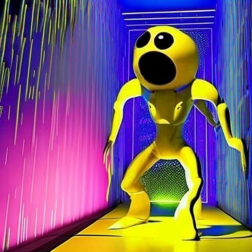 Ethereal Pink Ghost with Hollow Eyes