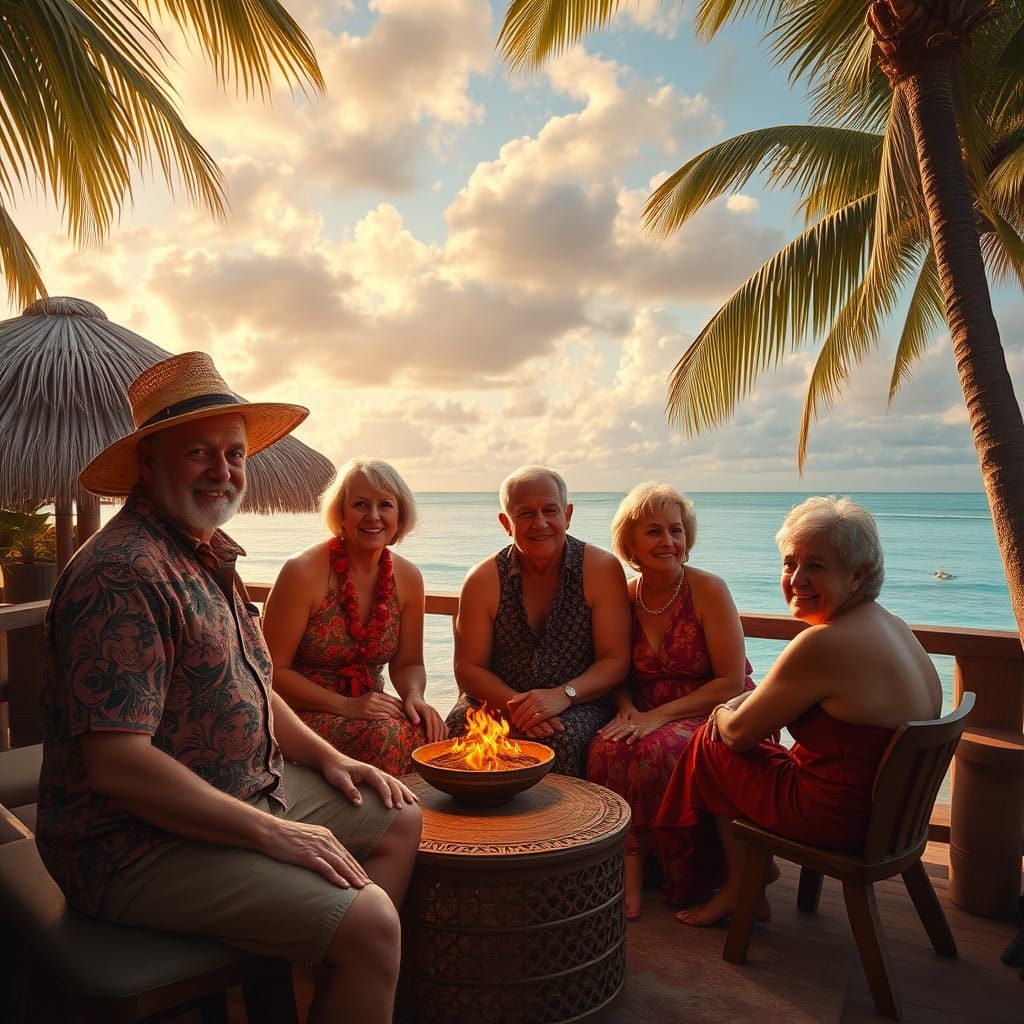 Fijian Family Voyage in Digital Masterpiece