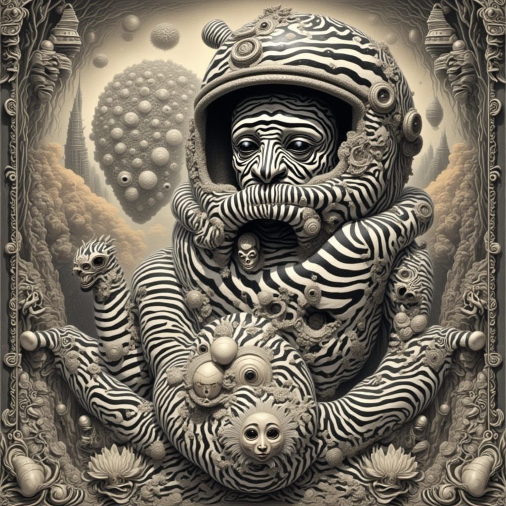 Bold Zebra Pattern in a Modern Style