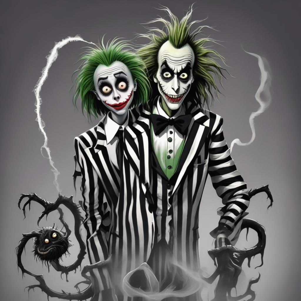 Beetlejuice in Dr. Seuss Style