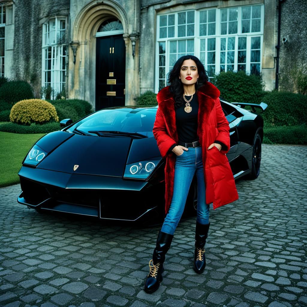 Salma Hayek as Hufflepuff Mean Girl in 8K