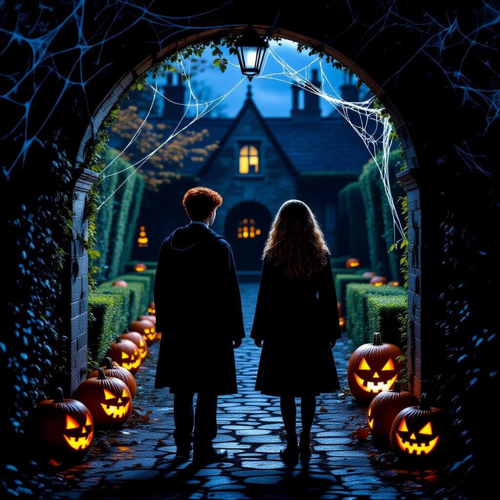 Halloween Night with Weasley and Granger: Dali-esque Film St...