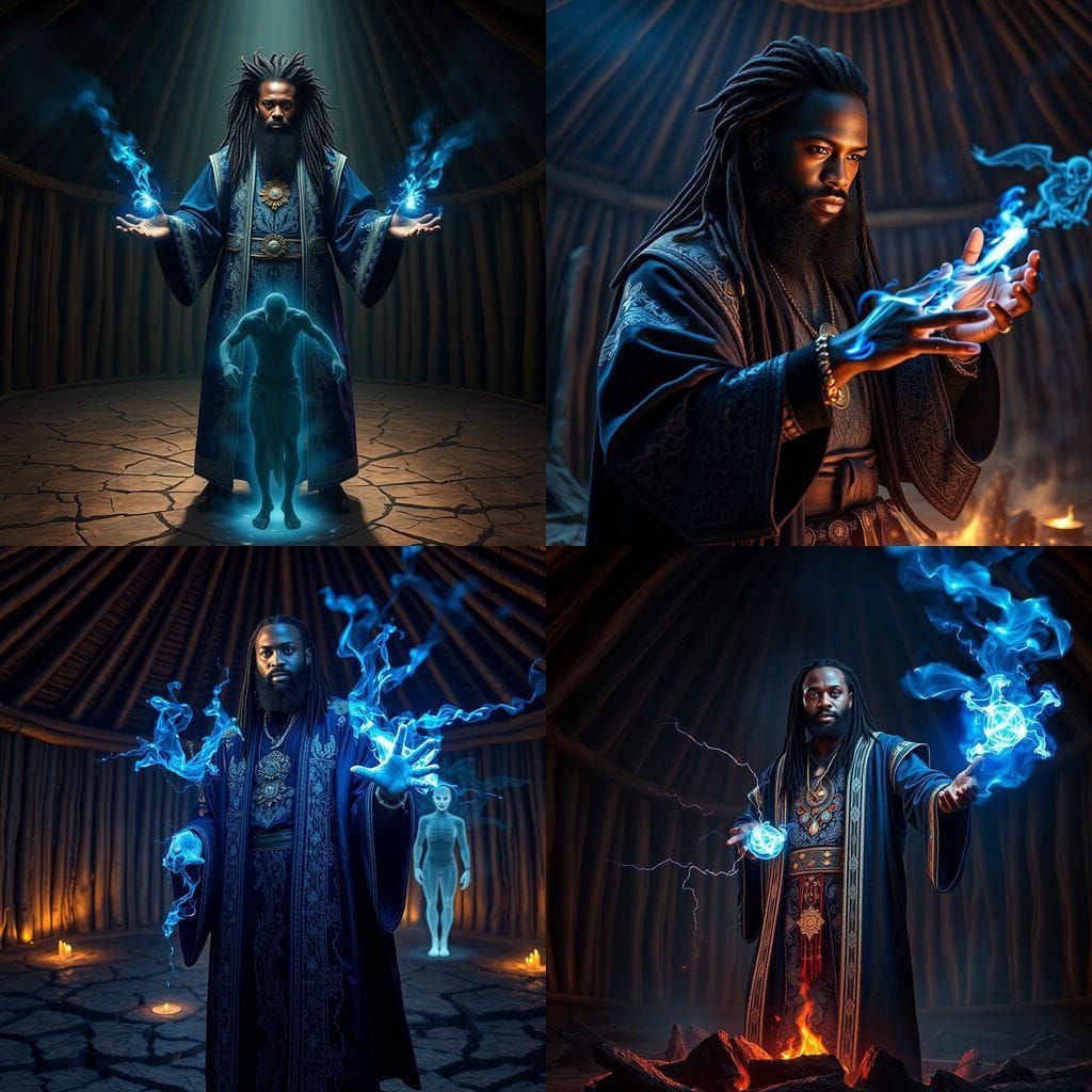 Nigerian Wizard Conjures Gargoyle Patronus with Wandless Mag...
