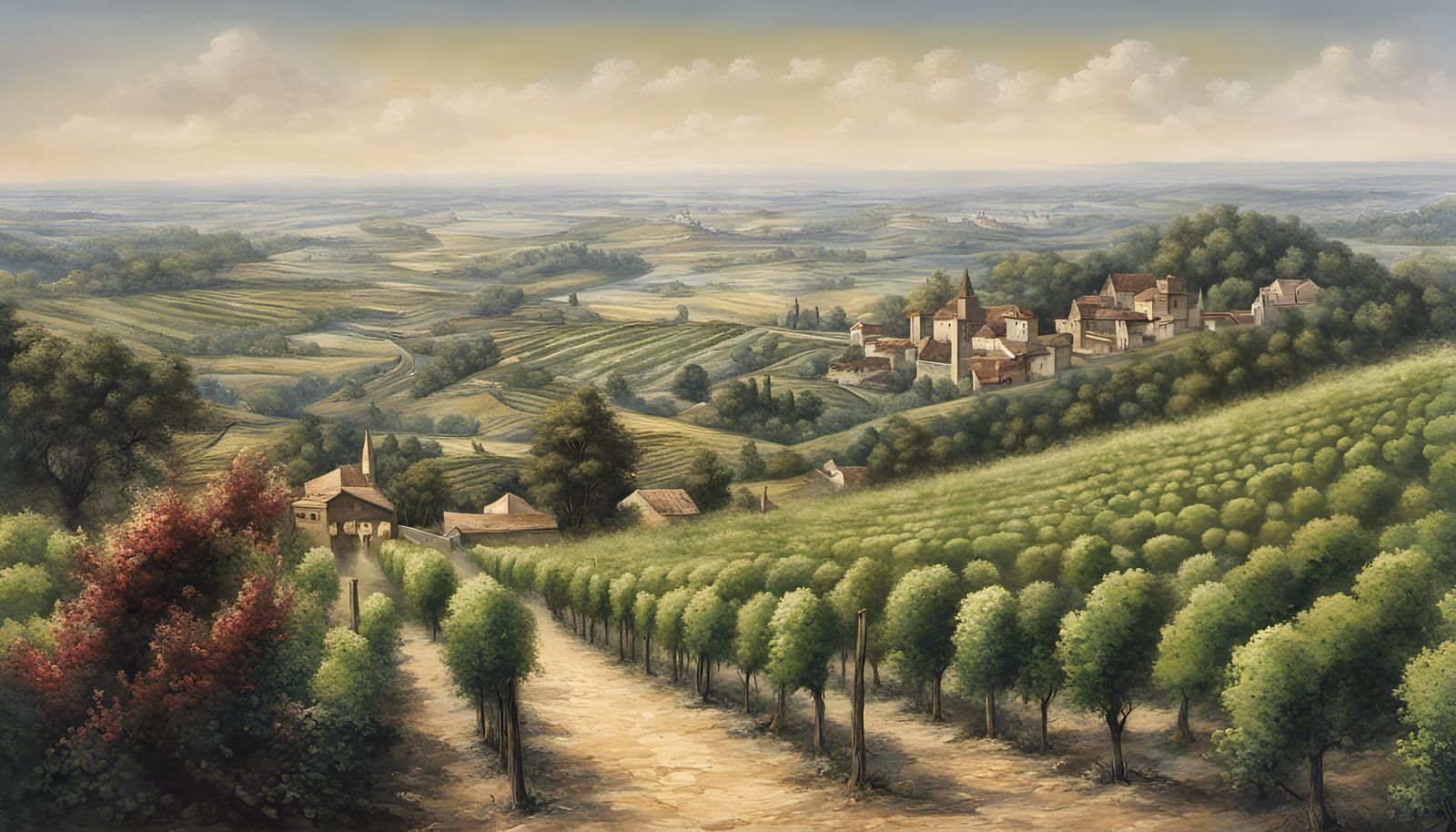 The vineyards of Bordeaux