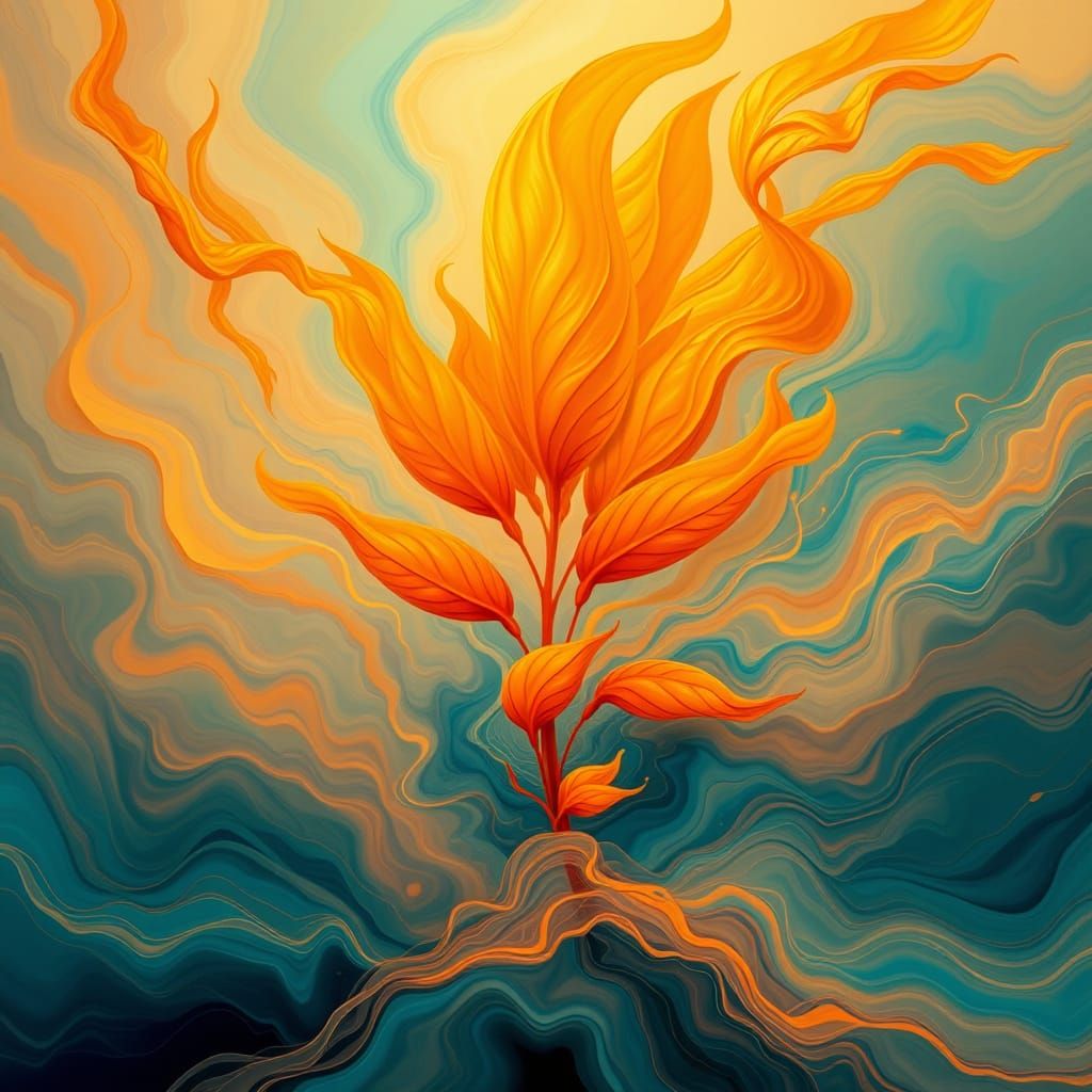 Vibrant Cosmic Bloom in Whirling Quantum Dreamscape