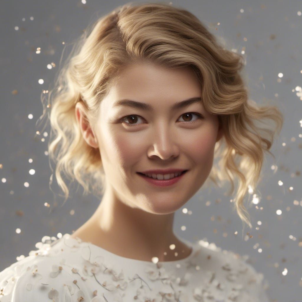 Rosamund Pike: Striking Eye-to-Eye AI Portrait