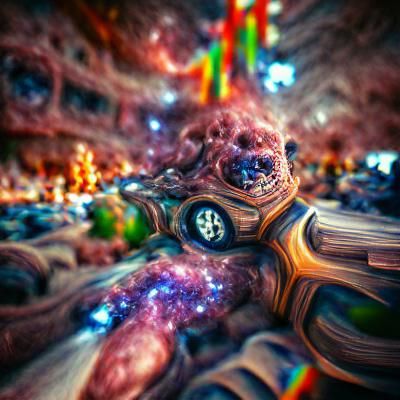 Psychedelic Cosmic Journey Through a Wormhole