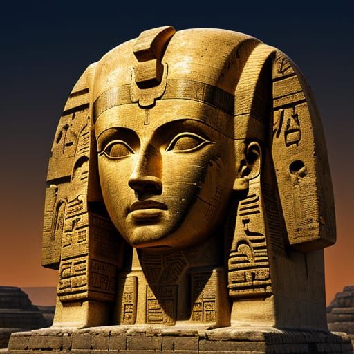 Asarkemet at Dusk: A Hyper-Realistic Digital Art Piece