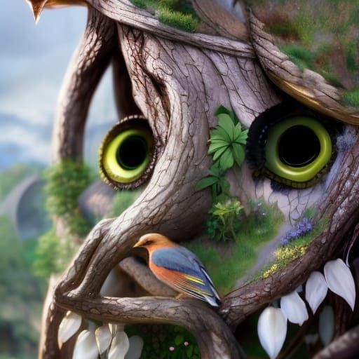 Stunning Bird with Volumetric Lighting in 8K