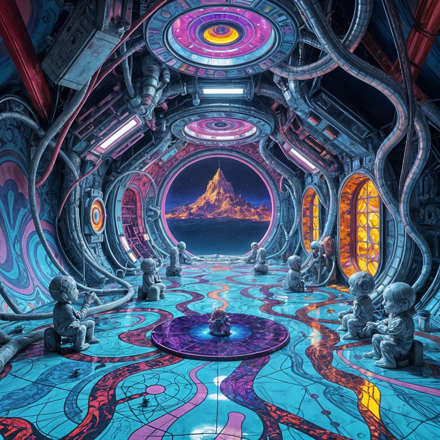 Surreal Science Fiction Masterpiece in Fine Art Style