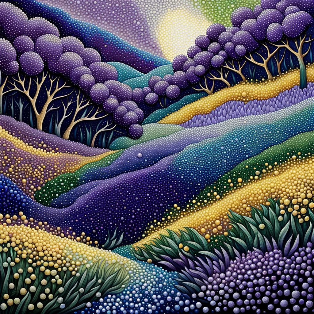 Pointillism Landscape  #2