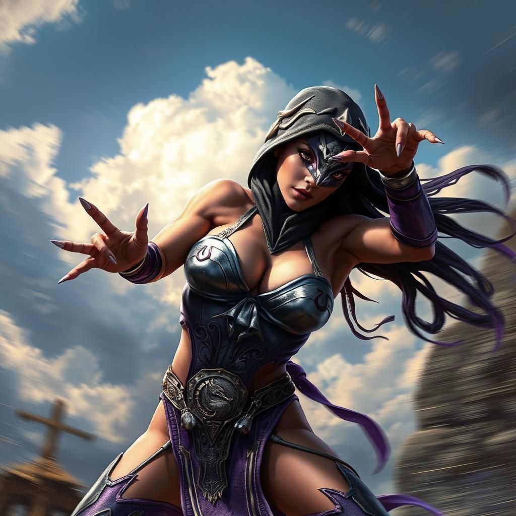 Mortal Kombat Fatality in Sorayama Style