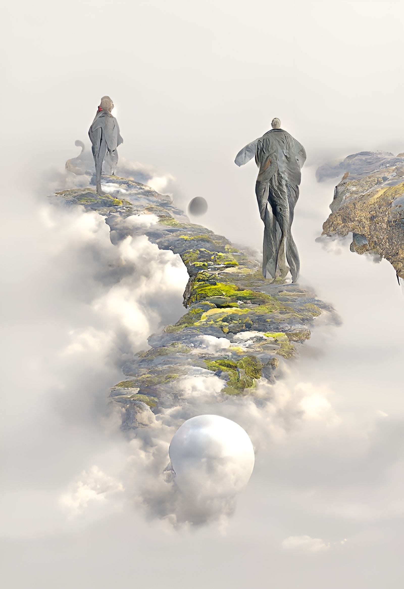 World Walkers on a Threshold: Surreal Digital Art