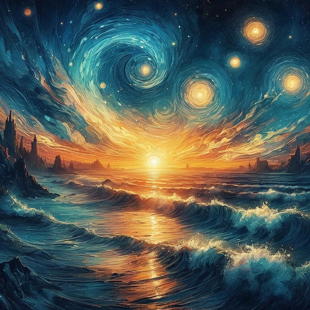 Abstract Dreamscape Generated by AI