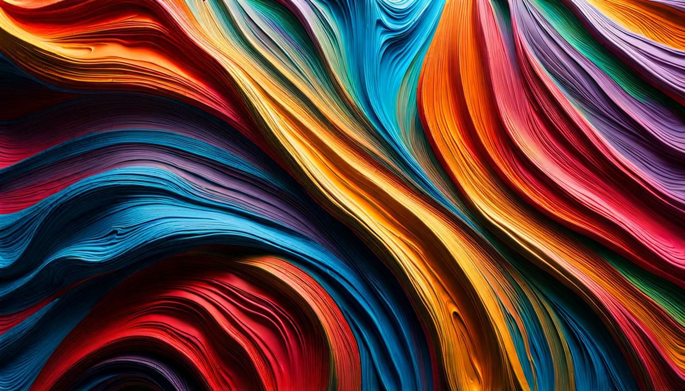 Abstract Impasto Painting with Vibrant Colors and Detail