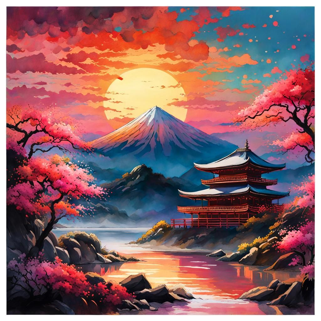 Cinderella in Watercolor, Cinematic Hypermaximalist Style