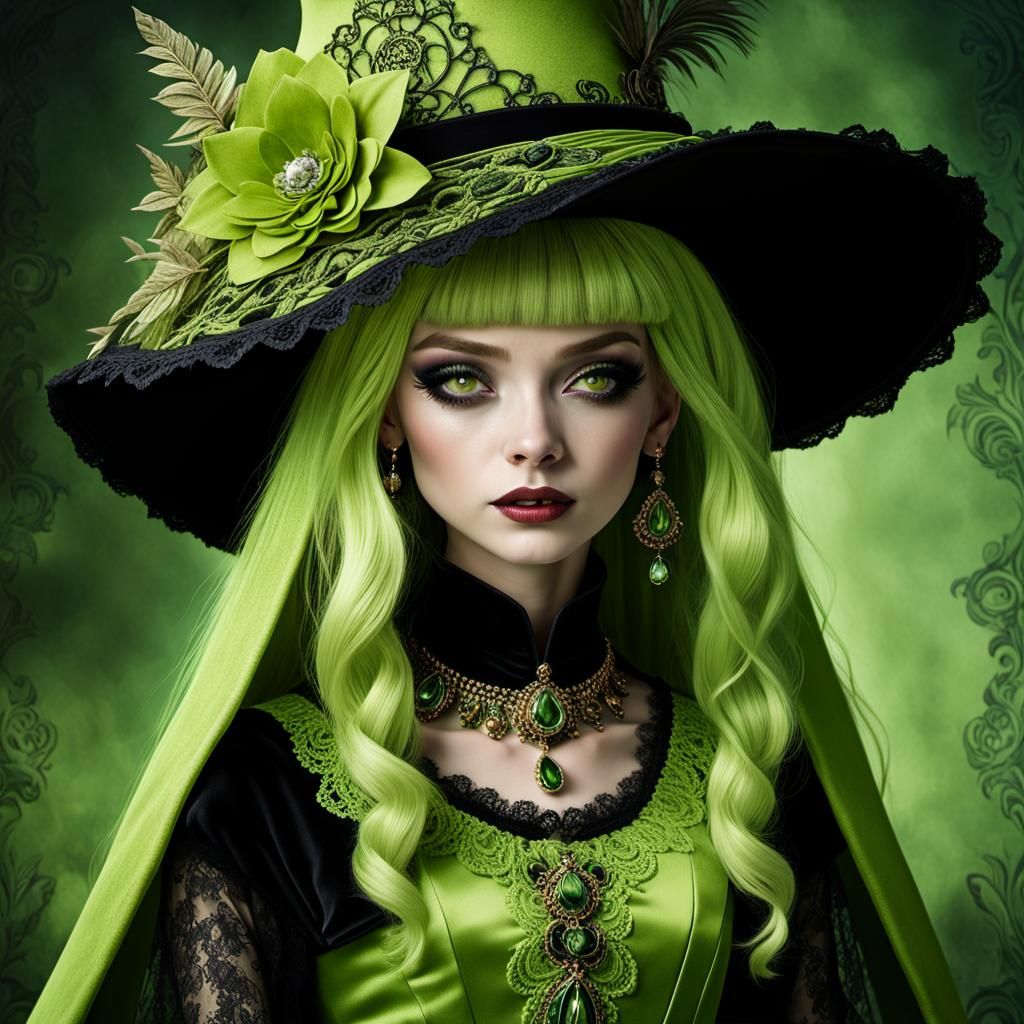 Bohemian Witch in Dark Academic Portrait