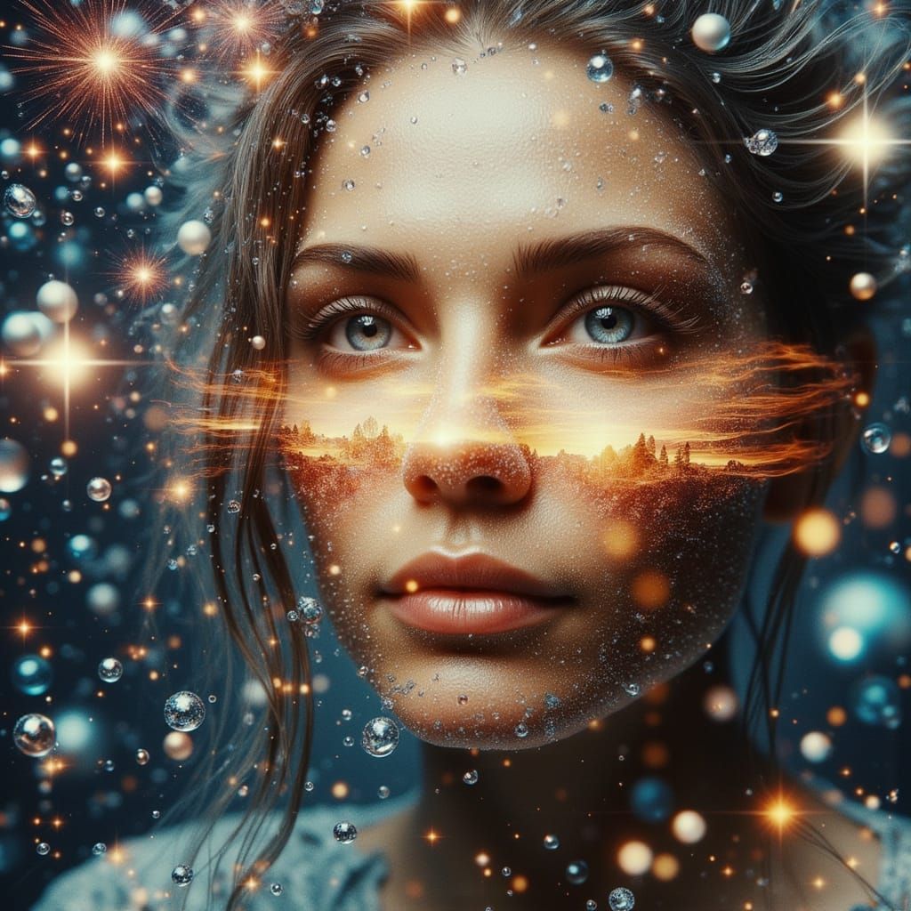 Surreal, Divine Oil Painted, Super Hyperrealistic Portrait o...