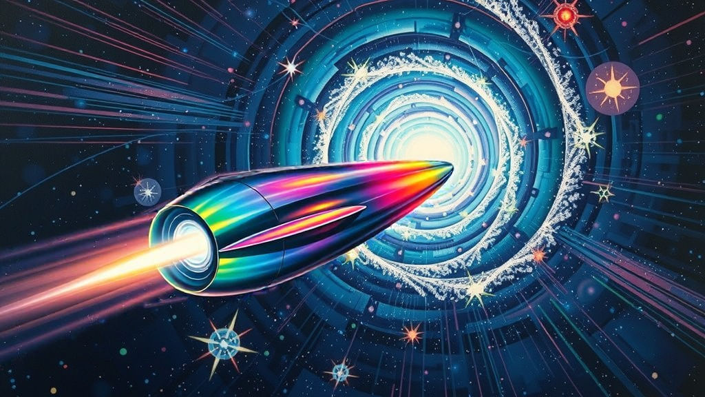 Stellar Vortex Chaser in Iridescent Glory